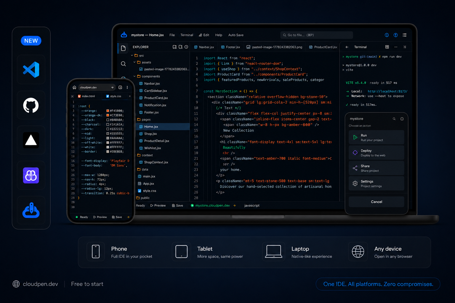 Built for Every Developer, on Every Device